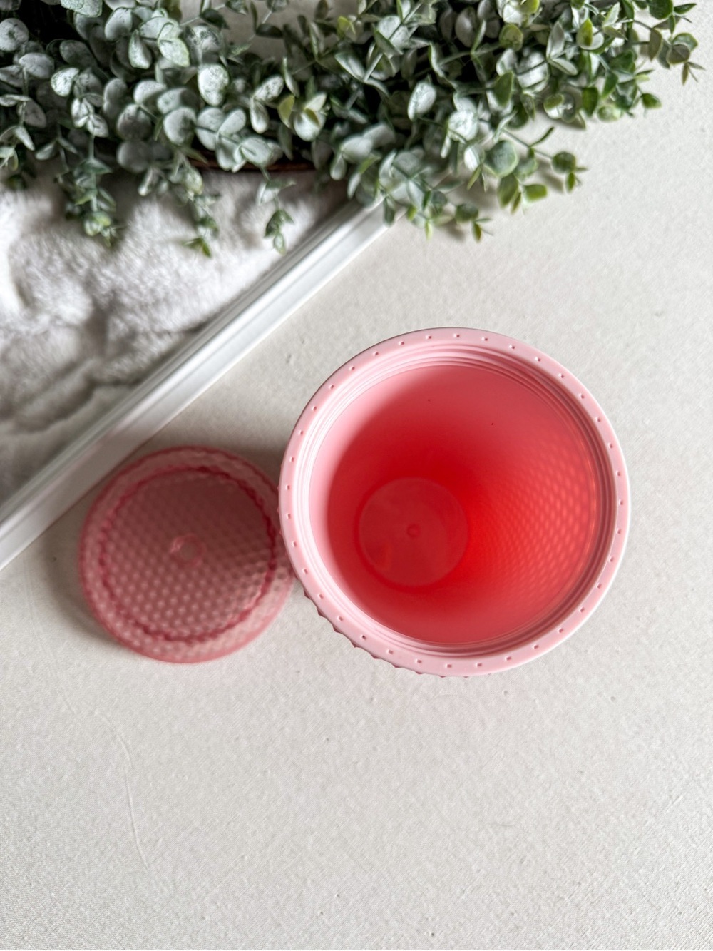 Starbucks Studded Tumbler Pink Reusable Cup Matte Textured - Picture 4 of 4